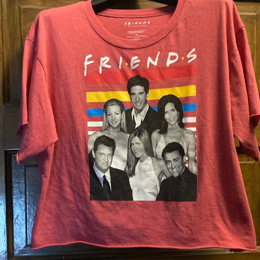 FRIENDS Red Short Sleeve Tee-XXL